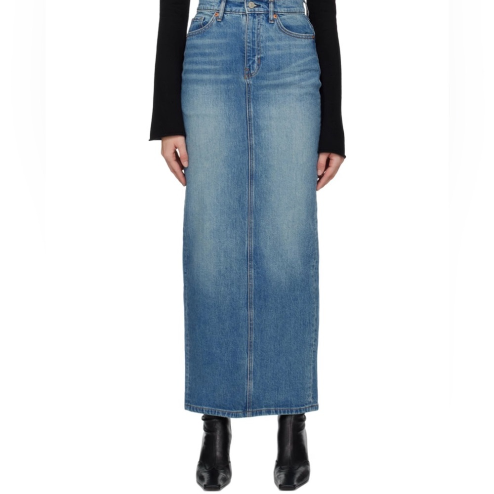 REFORMATION
Blue Daria Denim Maxi Skirt Size 26